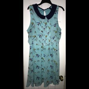 Bird Print Dress